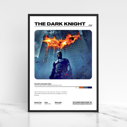 The Dark Knight Movie Poster A5 A4 A3 Unframed High Gloss Print