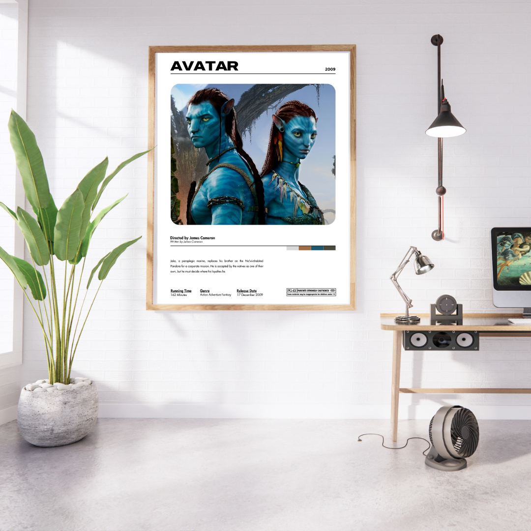 Avatar 2009 Minimalist Art Movie Poster Print Unframed A5 A4 A3