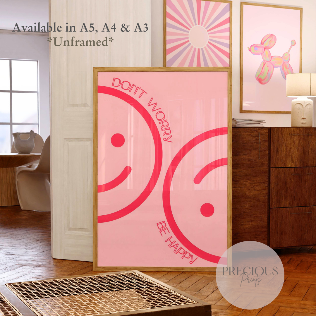 Set of 6 Preppy Wall Prints / Tween Girls Poster / Trendy Wall Decor / Unframed