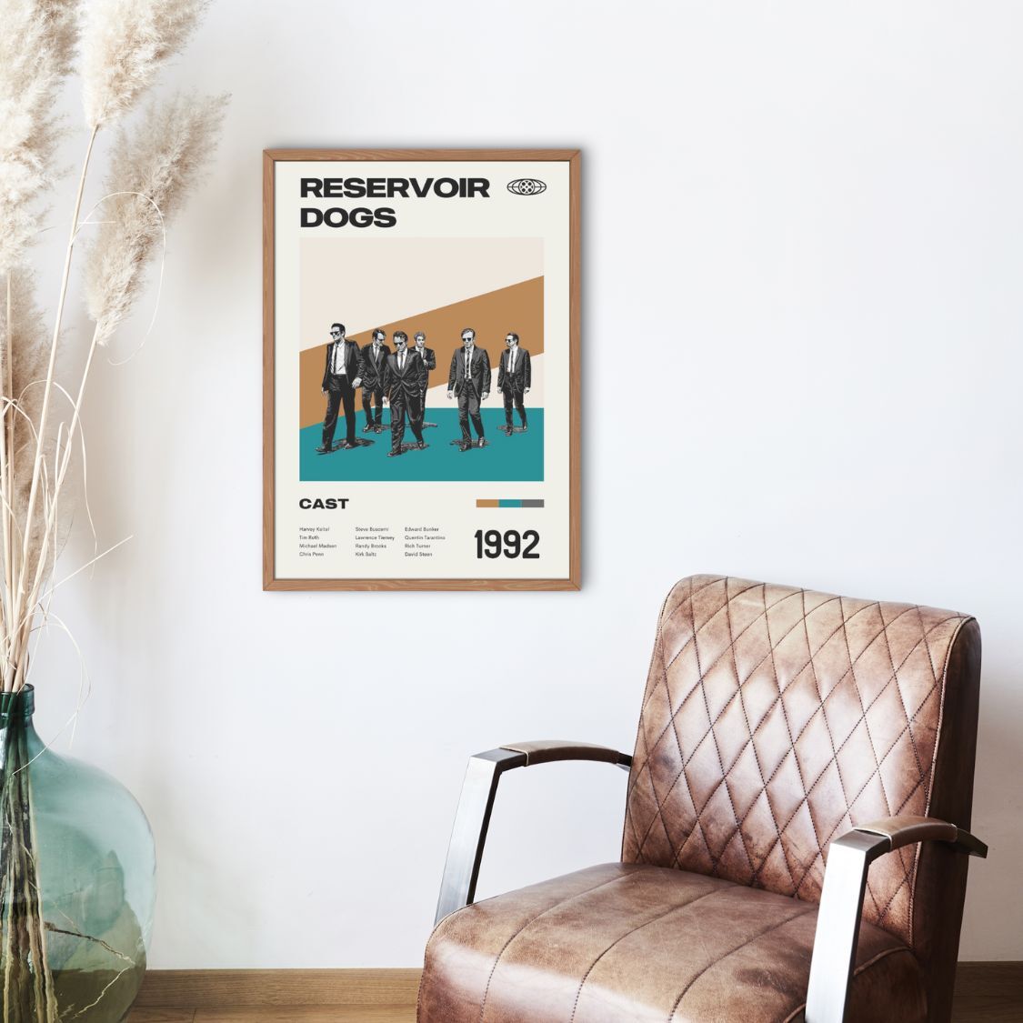 Reservoir Dogs 1992 Mid Century Minimalist Movie Poster Unframed A5 A4 A3