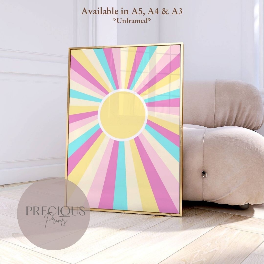 Set of 6 Preppy Wall Prints / Tween Girls Poster / Trendy Wall Decor / Unframed