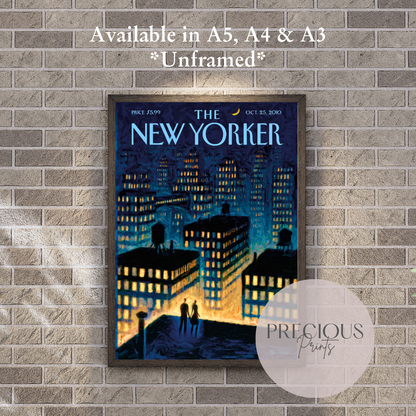 The New Yorker 25 October 2015 Print / Vintage Wall Art / Eric Drooker