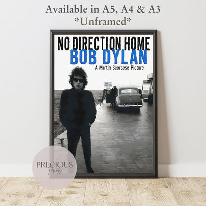 Bob Dylan: No Direction Home / Music Movie Poster A5 A4 A3 Fast Free Delivery