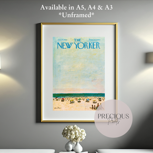 The New Yorker 29 July 1961 Print Vintage Wall Art / Abe Birnbaum