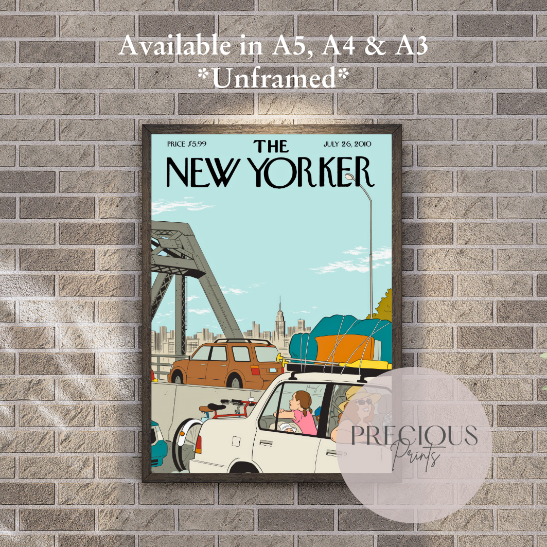 The New Yorker 26 July 2010 Wall Art Print / Artist Adrian Tomine