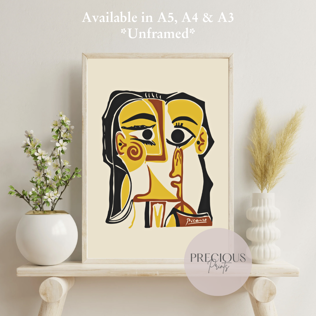 Picasso Jacqueline 1972 Portrait Print / Vintage Gallery Wall Art / High Gloss