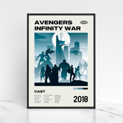Avengers Infinity War 2018 Minimalist Movie Poster Print Unframed A5 A4 A3