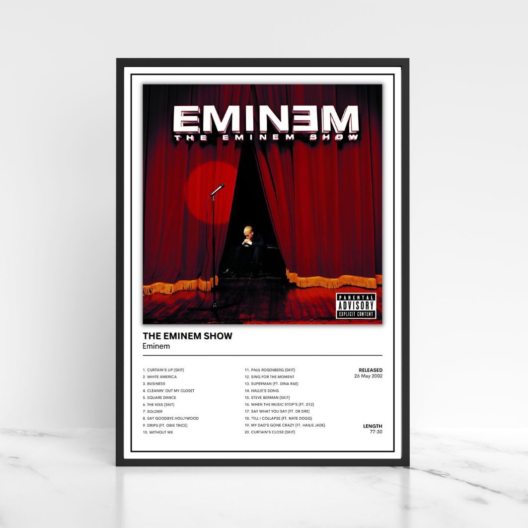 Eminem Album Cover Poster Unframed A5 A4 A3 The Full Collection