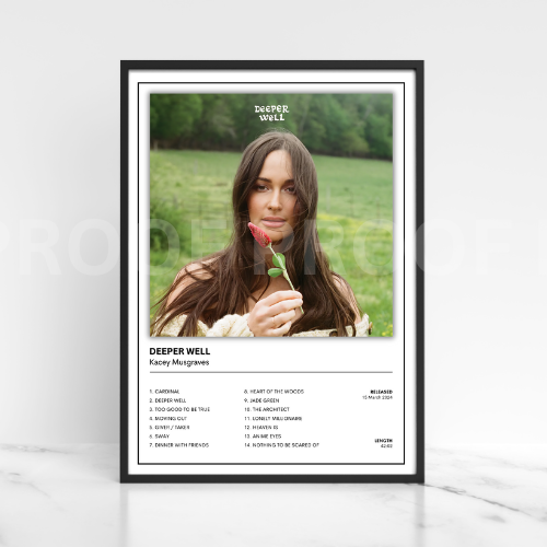 Kacey Musgraves Deeper Well Album Cover Poster / Music Gift A5 A4 A3