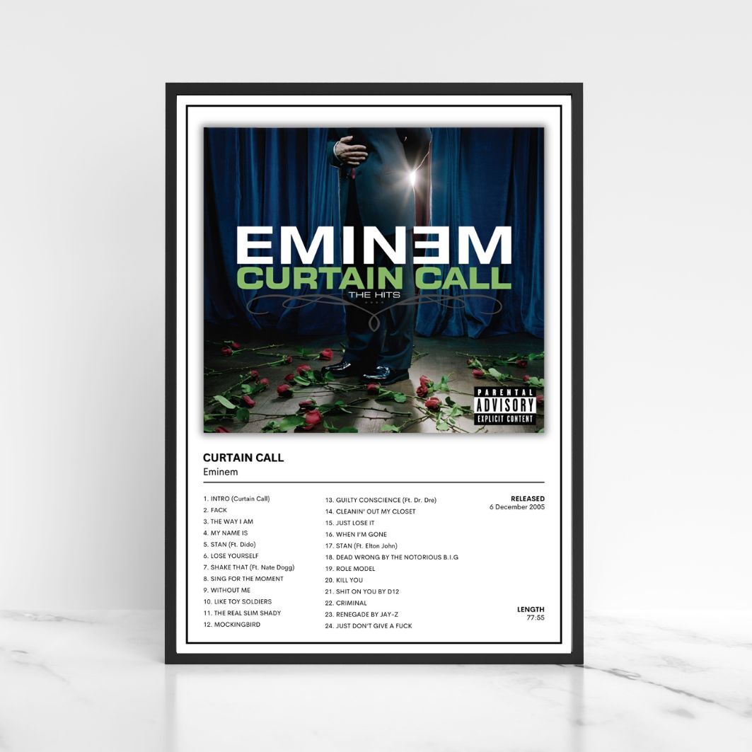 Eminem Album Cover Poster Unframed A5 A4 A3 The Full Collection