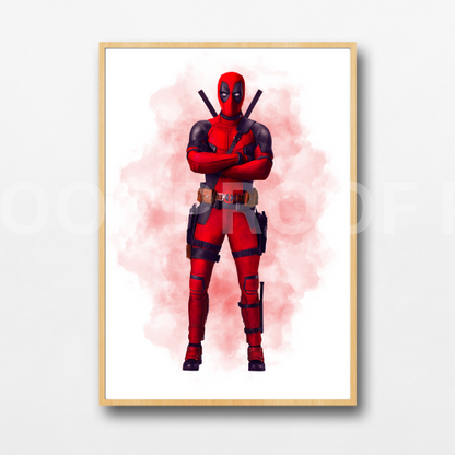 Set of 3 Personalised Girl/boy Nursery bedroom Print / Deadpool A5 A4 A3
