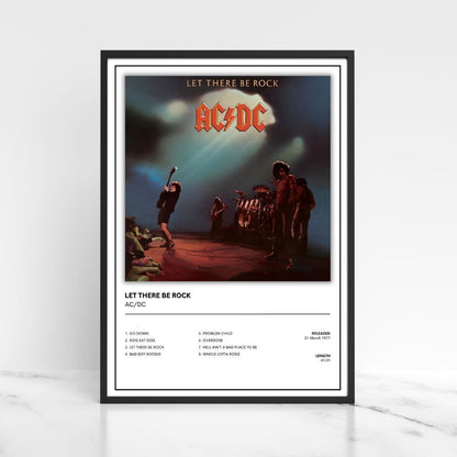 AC/DC  Album Single Cover Music Poster / Music Gift A5 A4 A3