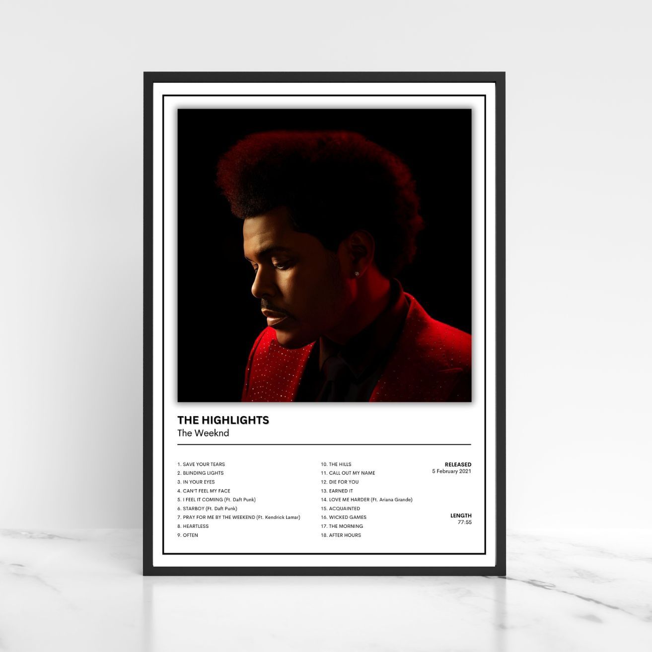 The Weeknd Full Collection Music Album Cover Poster Music Gift A3 A4 A5