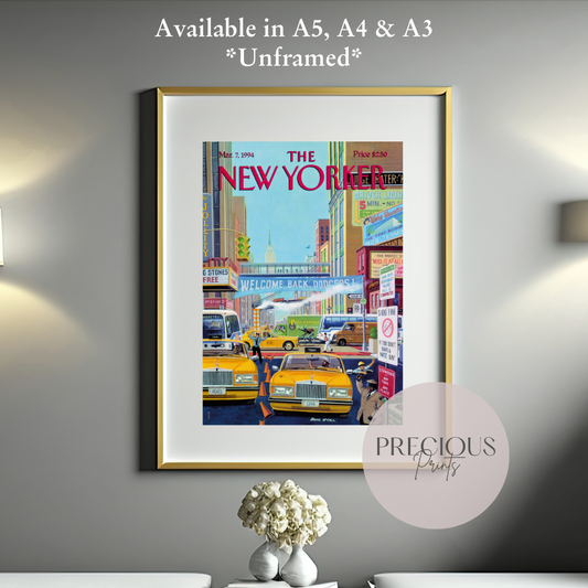 The New Yorker 7 March 1994 Vintage Classic Wall Art Unframed Bruce McCall