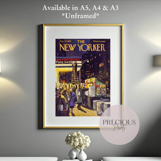 The New Yorker 22 November 1958 Wall Art Print / Artist Arthur Getz