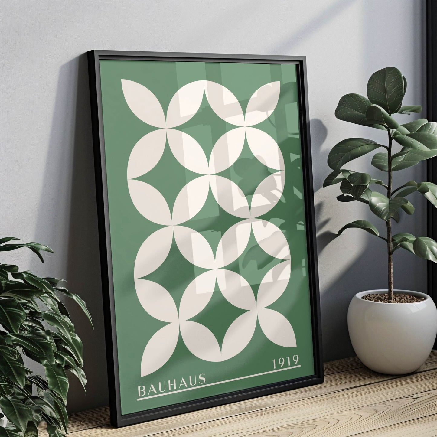 Sage Green Bauhaus Print A5 A4 A3 Art Exhibition Sage Green Poster