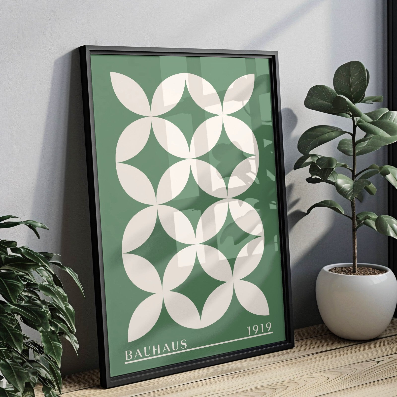 Sage Green Bauhaus Print A5 A4 A3 Art Exhibition Sage Green Poster