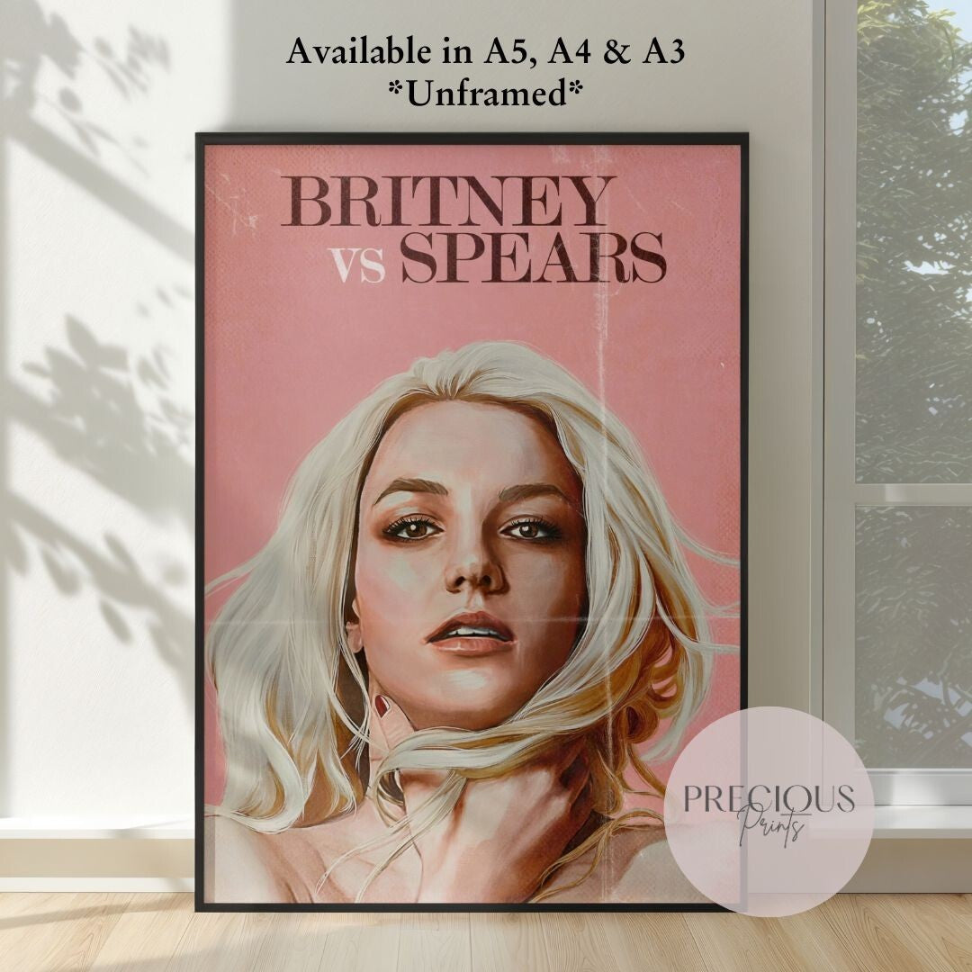 Britney vs Spears Poster  / A5 A4 A3 Unframed / Fast Delivery / High Quality