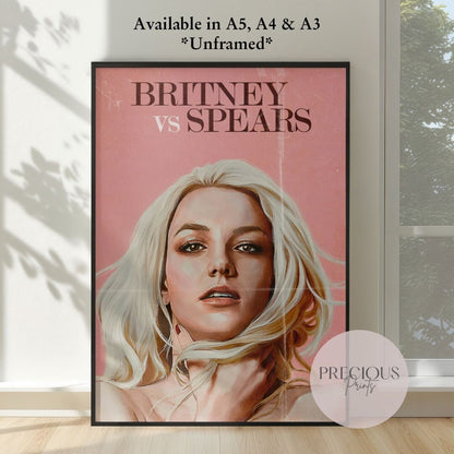 Britney vs Spears Poster  / A5 A4 A3 Unframed / Fast Delivery / High Quality