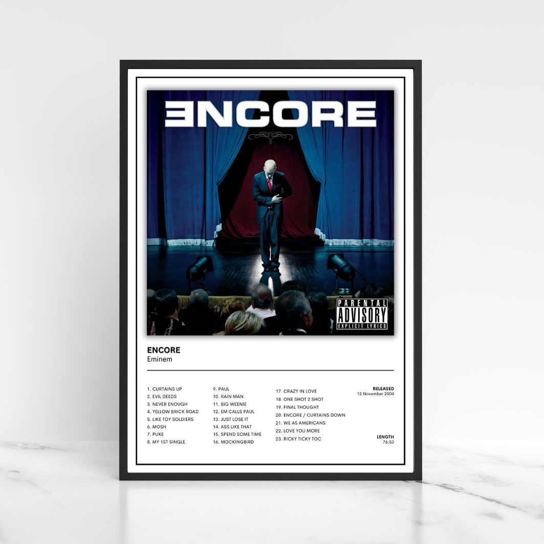 Eminem Album Cover Poster Unframed A5 A4 A3 The Full Collection