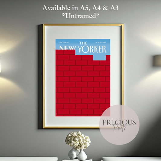 The New Yorker 21 November 2016 Vintage Classic Wall Art Unframed / Bob Staake