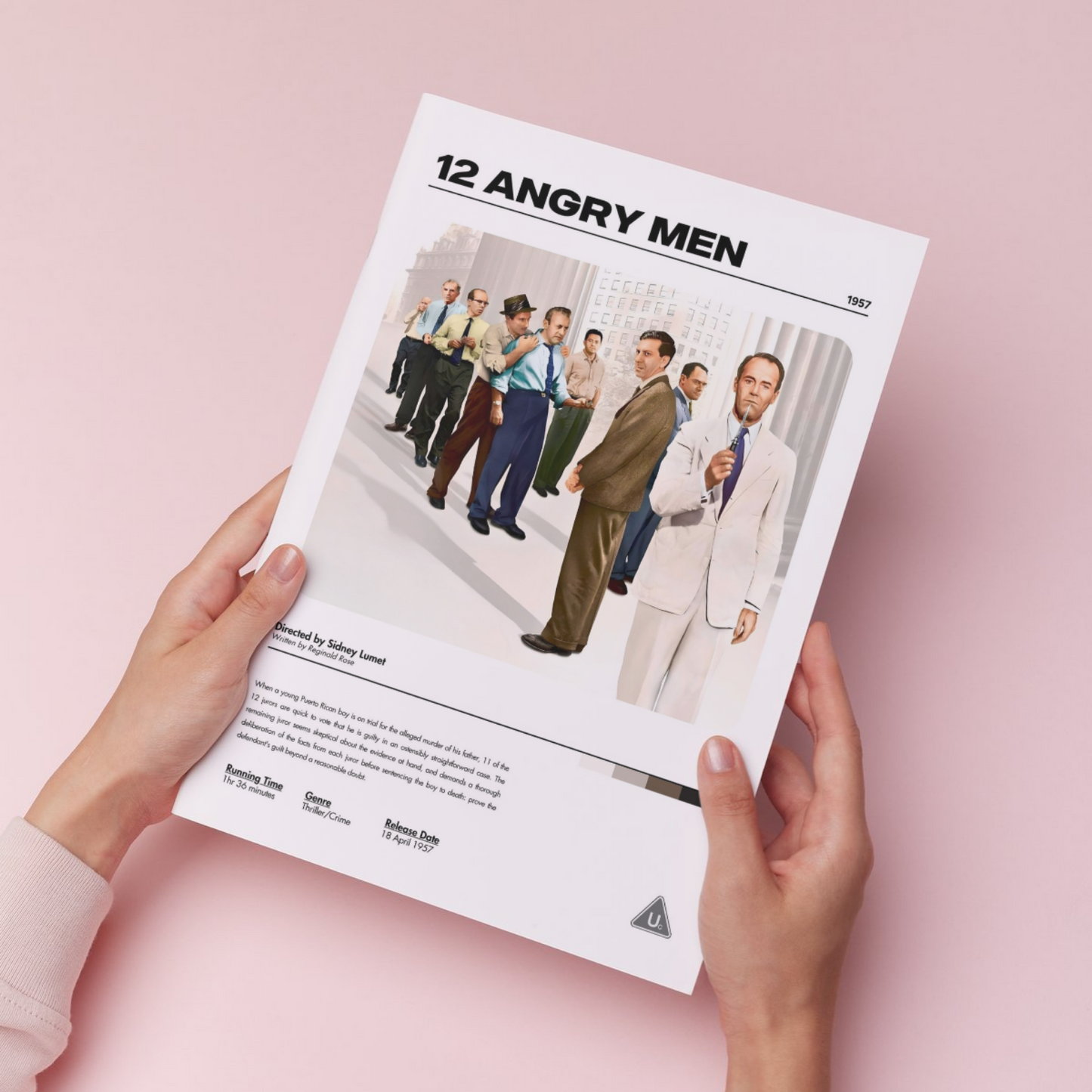 12 Angry Men Movie Poster A5 A4 A3 Unframed High Gloss Print