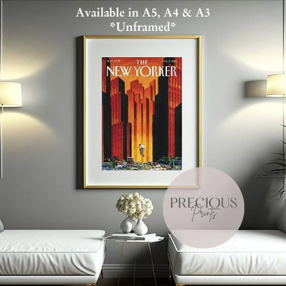 The New Yorker Poster 3 August 2015 Vintage Classic Wall Art Unframed Ulriksen