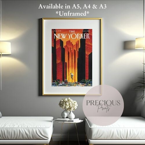 The New Yorker Poster 3 August 2015 Vintage Classic Wall Art Unframed Ulriksen