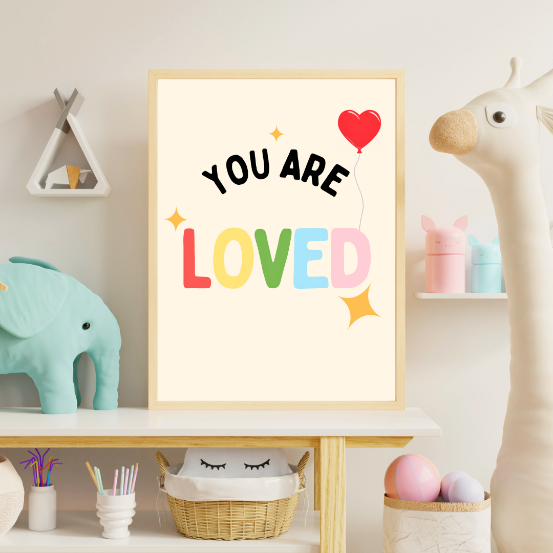 Childrens Affirmation Wall Art Kids Bedroom Poster Set of 3 Positive Quotes