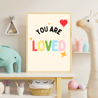 Childrens Affirmation Wall Art Kids Bedroom Poster Set of 3 Positive Quotes