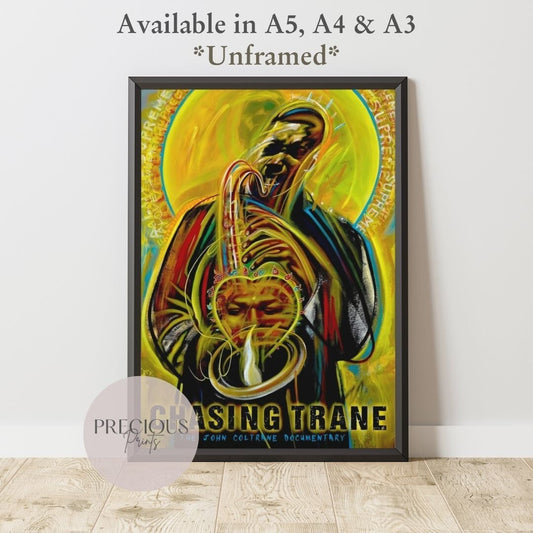 John Coltrane Chasing Trane Docu Movie Poster A5 A4 A3 Fast Free Delivery