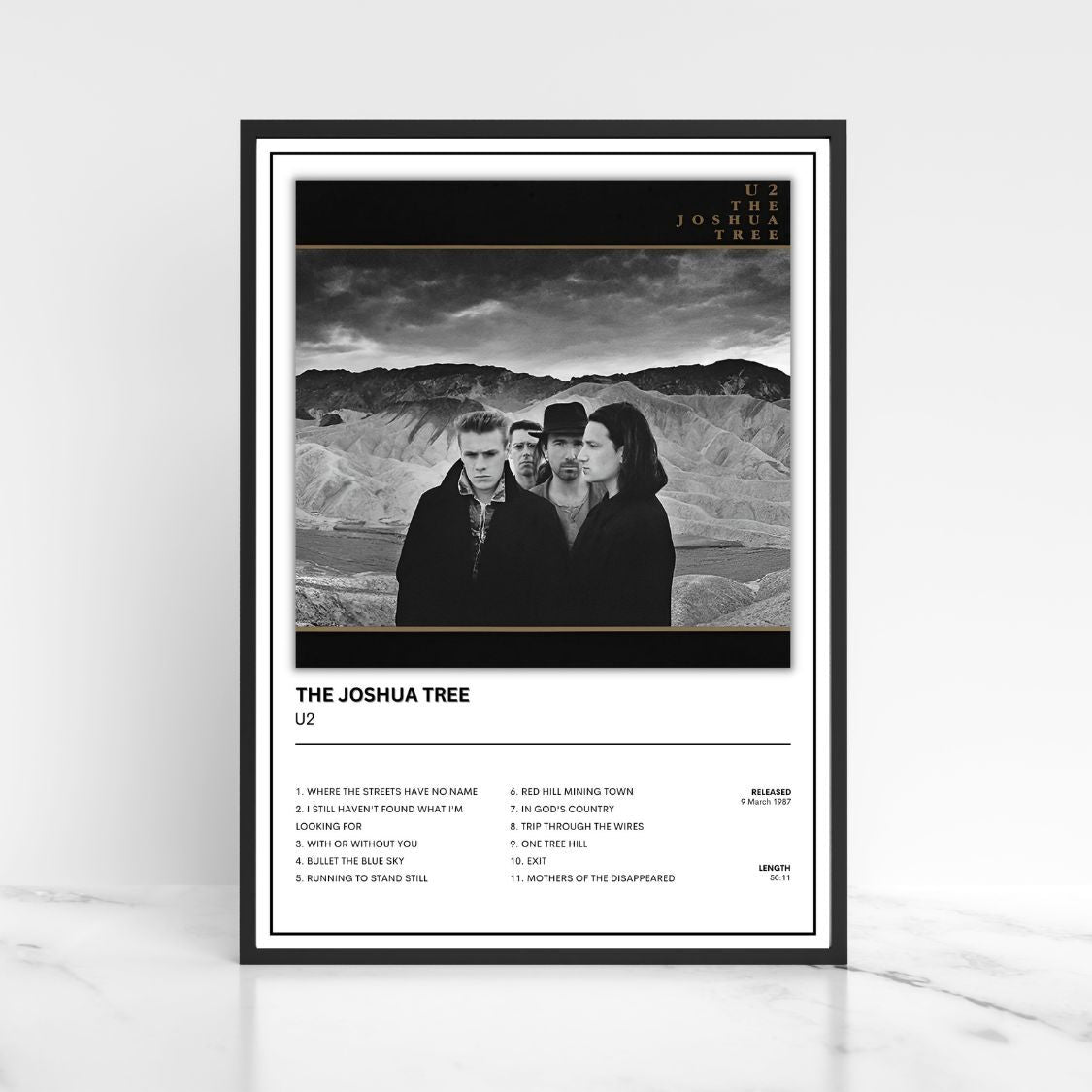 U2 Album Poster Full Collection A5 A4 A3 Unframed