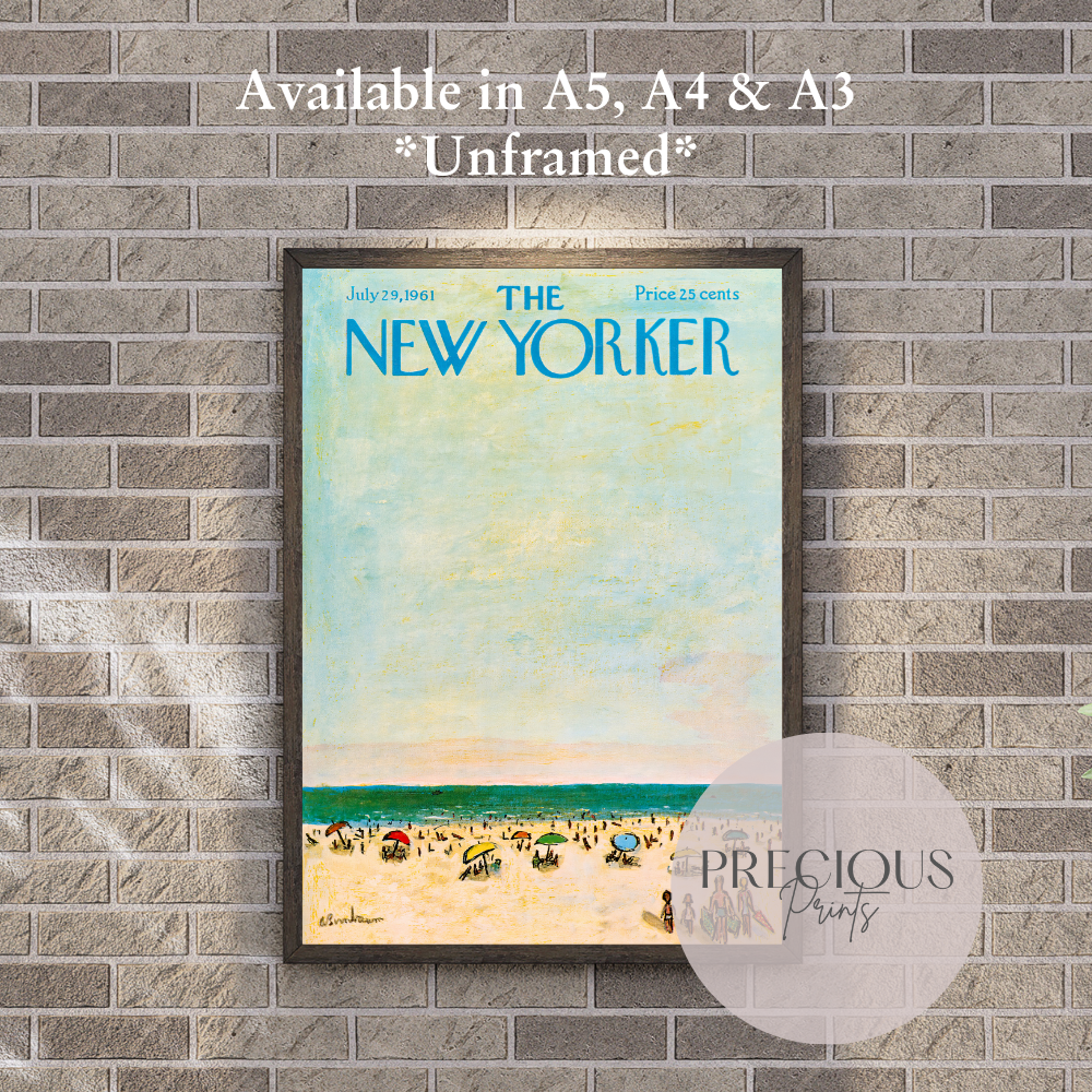 The New Yorker 29 July 1961 Print Vintage Wall Art / Abe Birnbaum