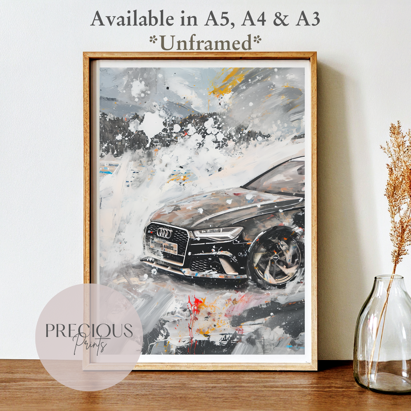 Audi RS6 Sports Car Wall Art Print Poster / Super Car Unframed Classic Cars