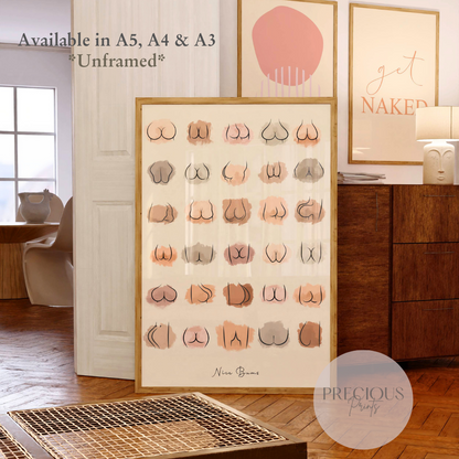 ''Nice Bum'' Funny Poster / Funny Wall Art / Humour Art Print / A5 A4 A3