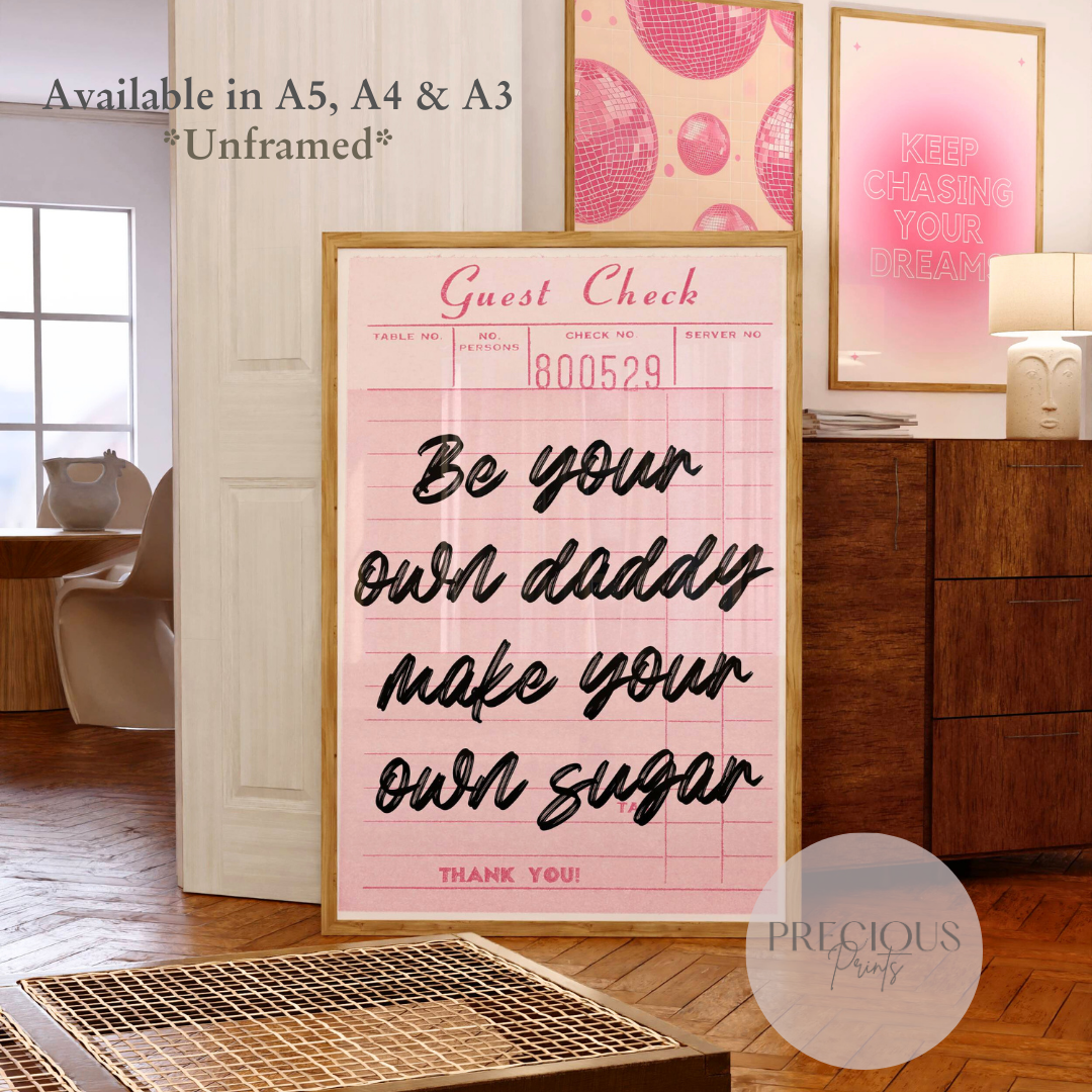 Preppy Feminist Poster / Trendy Wall Art / Newspaper Art print / A5 A4 A3