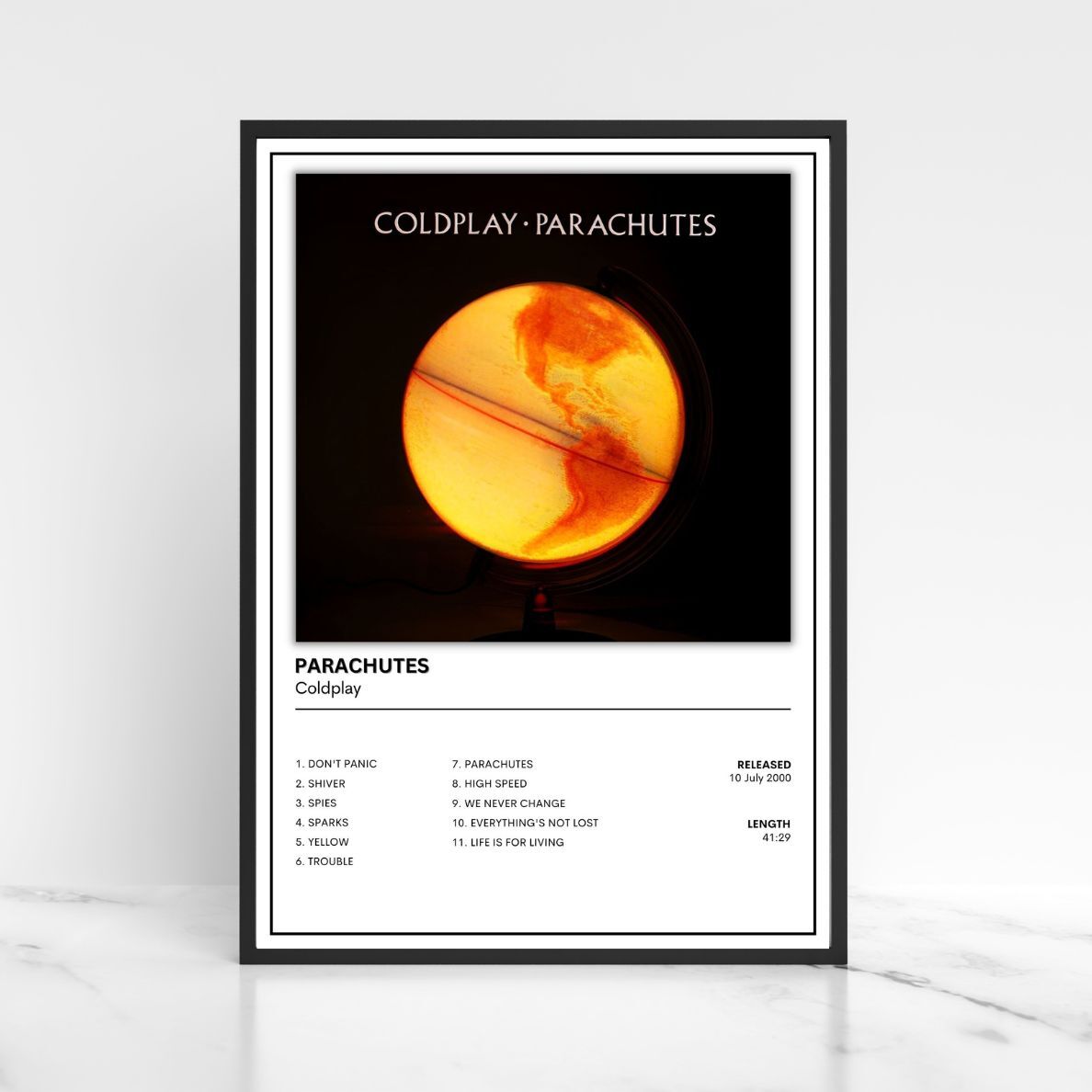 Coldplay Album Poster Full Collection A5 A4 A3 Album Cover Unframed