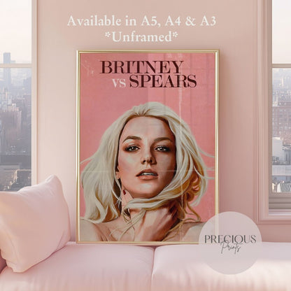 Britney vs Spears Poster  / A5 A4 A3 Unframed / Fast Delivery / High Quality