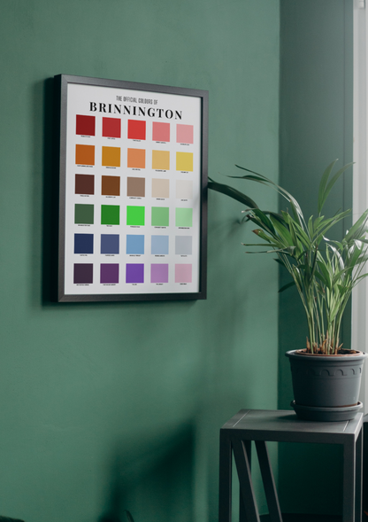 The Official Colours of Brinnington Poster / A3 A4 A5 / Art Poster Art Gift