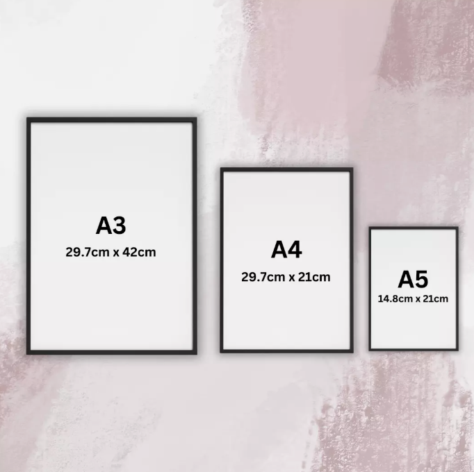 Set of 3 Pink Matisse Prints A5 A4 A3 Wall Art Gallery Decor