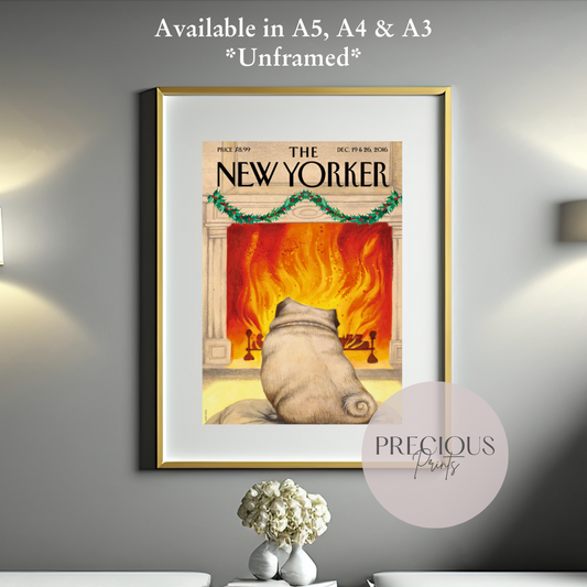 The New Yorker 19 & 26 December 2016 Print Vintage Classic Wall Art  / Ana Juan