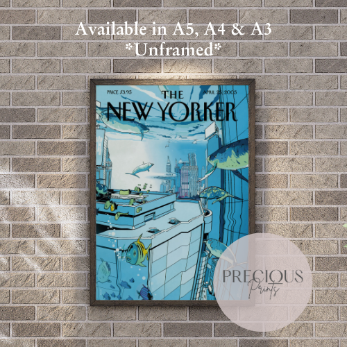 The New Yorker 25 April 2005 Poster Unframed Print A5 A4 A3 Unframed Wall art
