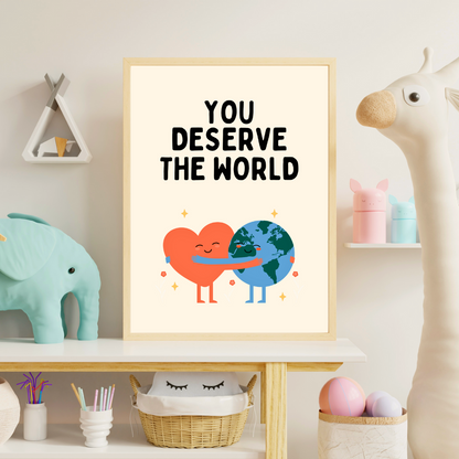 Childrens Affirmation Wall Art Kids Bedroom Poster Set of 3 Positive Quotes