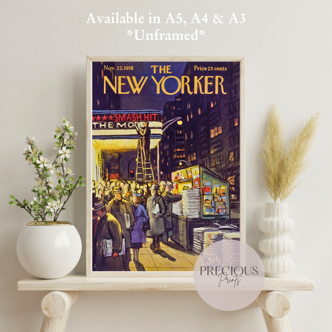 The New Yorker 22 November 1958 Wall Art Print / Artist Arthur Getz