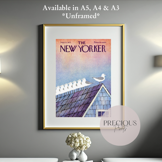 The New Yorker 11 September 1971 Print Vintage Wall Art / Charles E. Martin