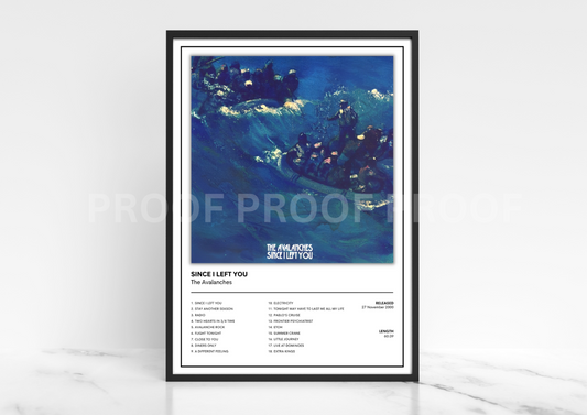 The Avalanches Since I Left You Album Single Cover Poster / Music Gift
