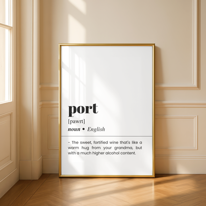 Port Definition Poster