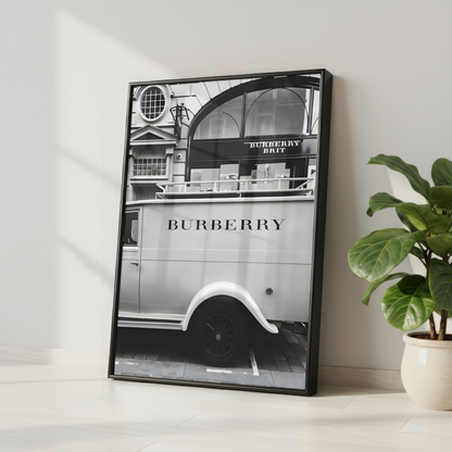 Burberry Vintage Car Print