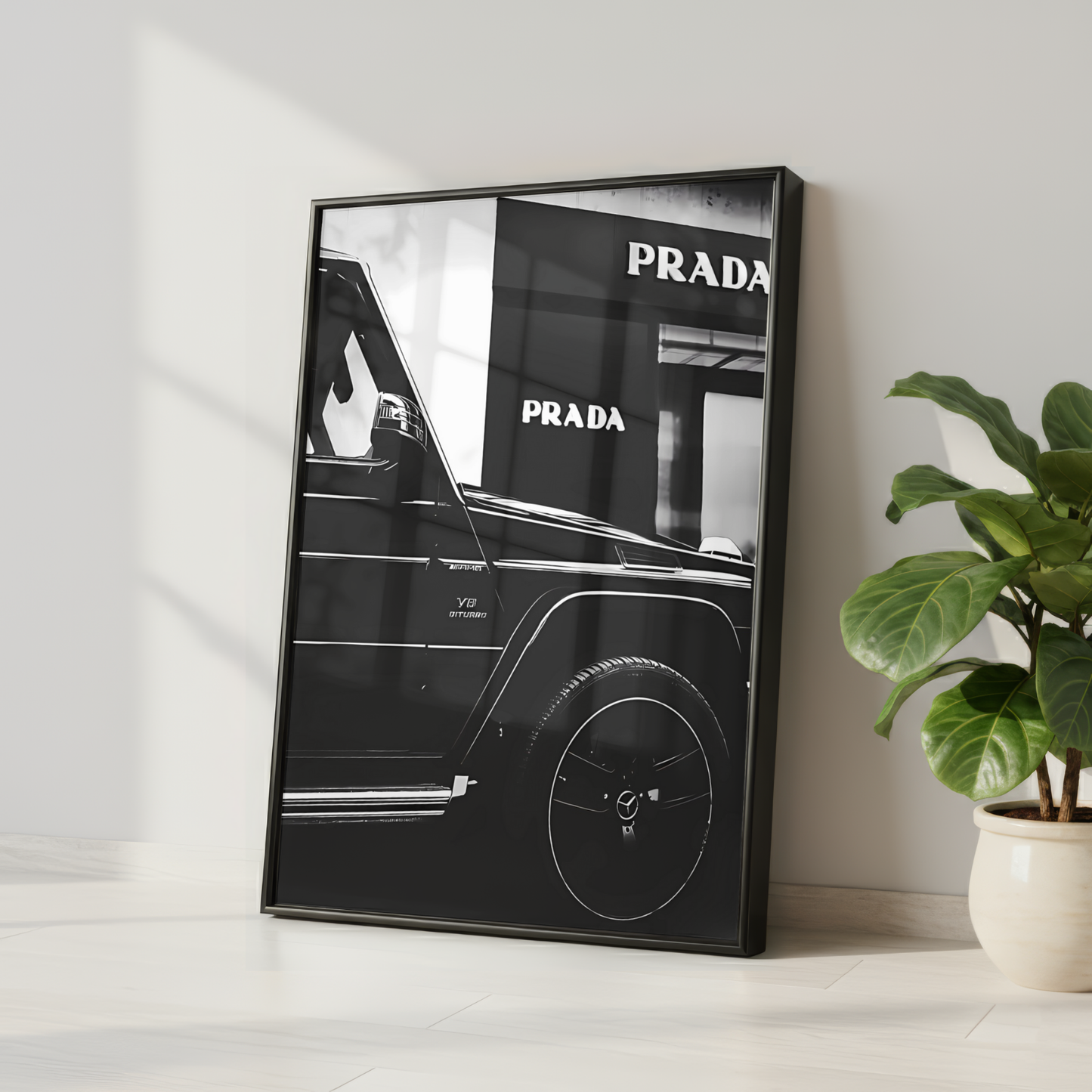 Prada Vintage Car Print