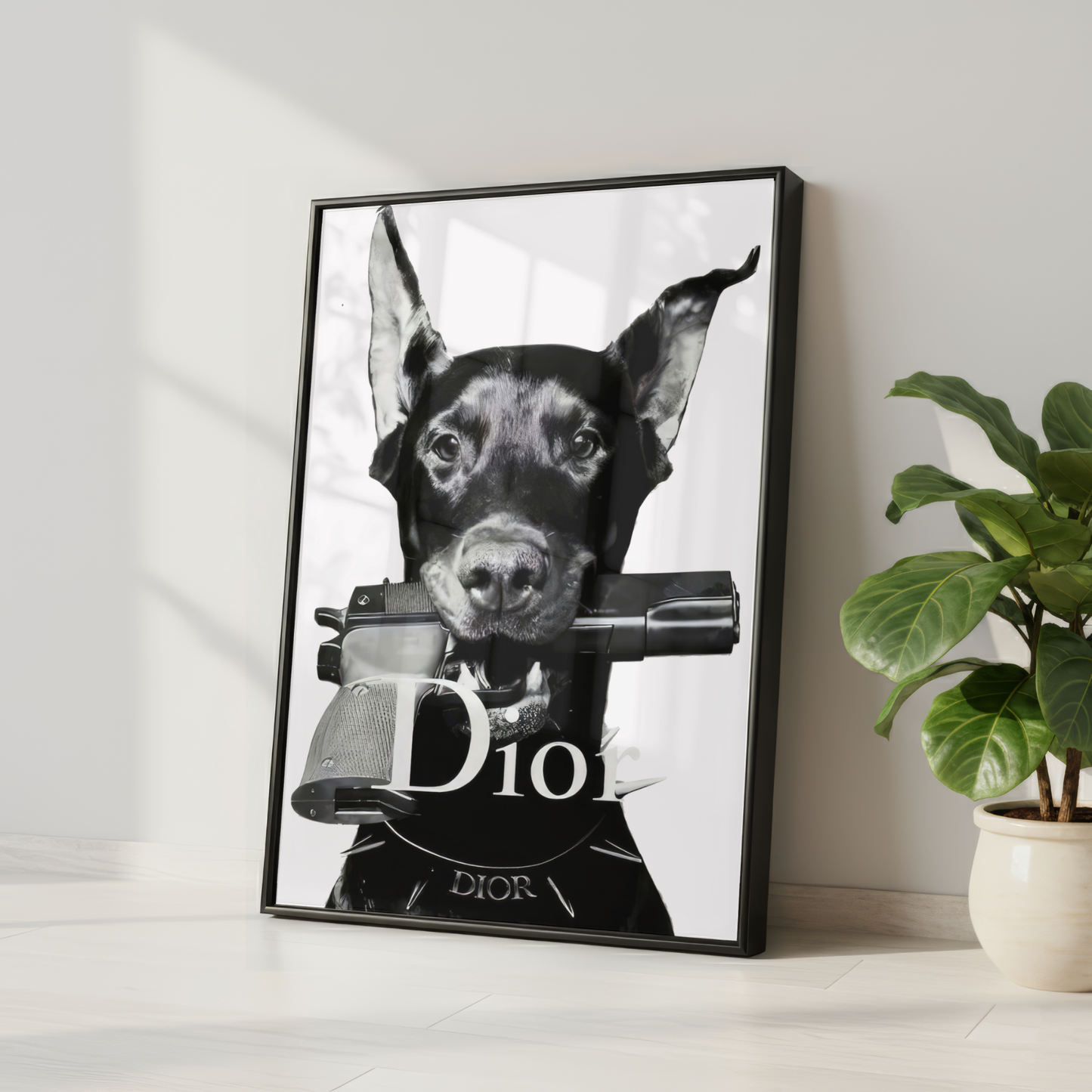 Luxury Doberman Dog Print